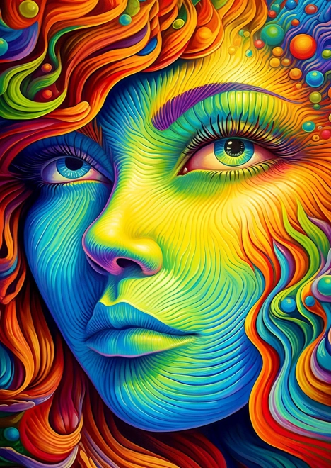 Ciesz się puzzlami Malowana dama 1000 elementów