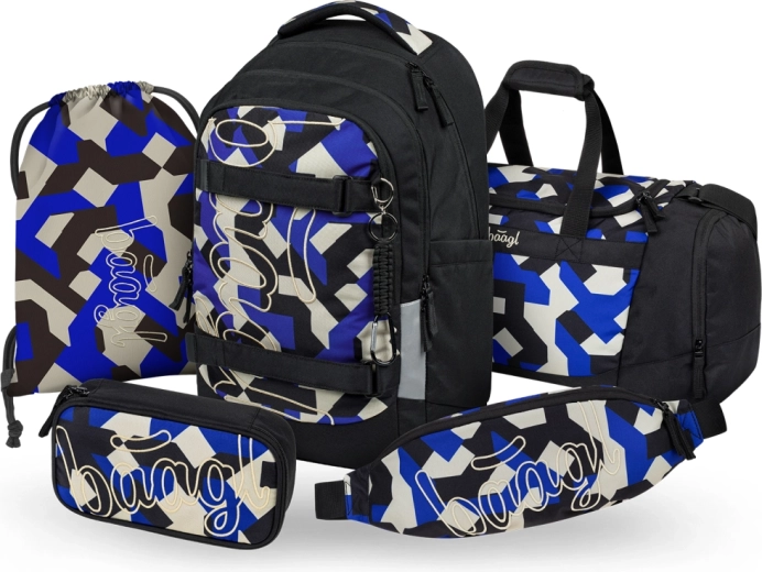 Baagl szkolny zestaw 5 w 1 Skate Max Variety – plecak, piórnik, worek na WF, torba sportowa i nerka (GRS)