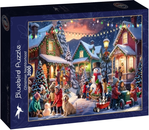 Puzzle Bluebird „Dzielnica bożonarodzeniowa” 2000 elementów