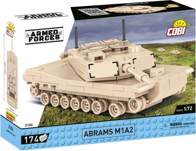 COBI Abrams M1A2 – zestaw klocków czołgu 1:72 (174 elementy)