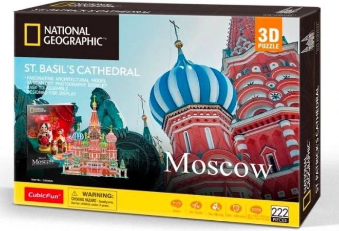 CubicFun National Geographic puzzle 3D Sobór Wasyla Błogosławionego, 224 elementy