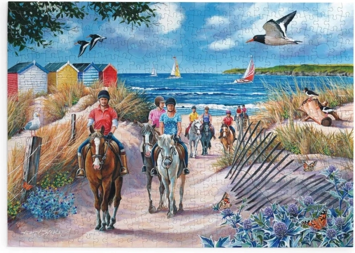 House of Puzzles Konie nad morzem – puzzle z 500 dużymi elementami