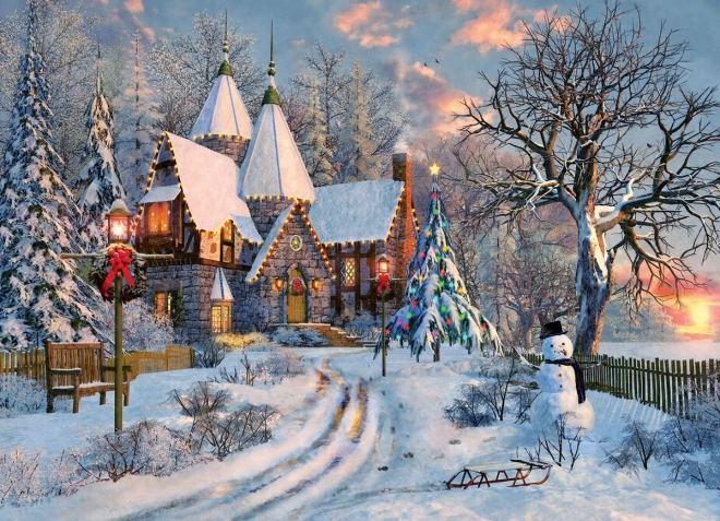 Puzzle EUROGRAPHICS Świąteczna chatka 1000 elementów