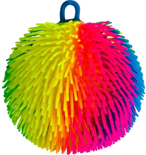 Sporto kudłata trójkolorowa piłeczka ze światłem