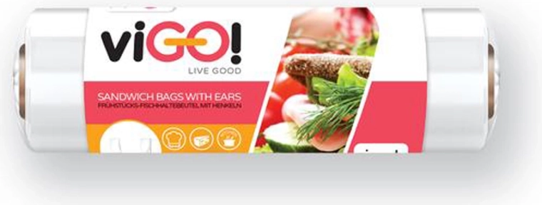 Woreczki foliowe z uchwytami VIGO 10+32 × 21 cm, 150 szt.