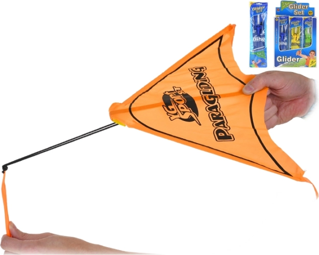 Wystrzeliwane materiałowe lotnie z paralotniarzem 43 cm