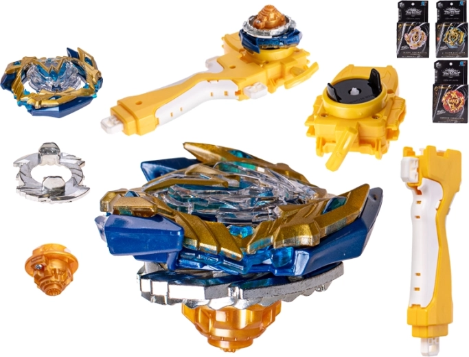 TopGyro spinner z wyrzutnią w stylu Beyblade