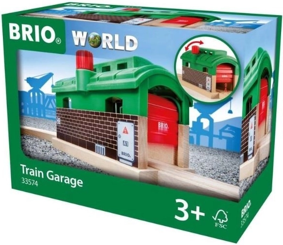 Brio World zajezdnia kolejowa – garaż dla pociągów
