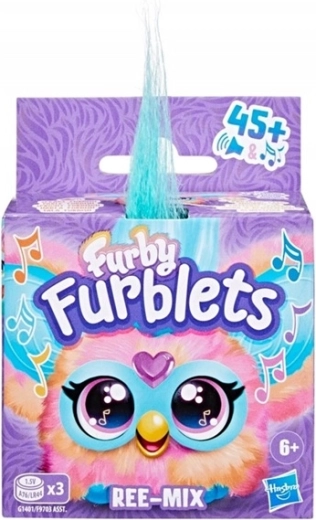 Furby Furblets Ree-Mix interaktywna mini pluszowa zabawka z dźwiękami
