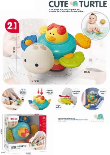 Sensoryczny żółw z obrotową kaczuszką