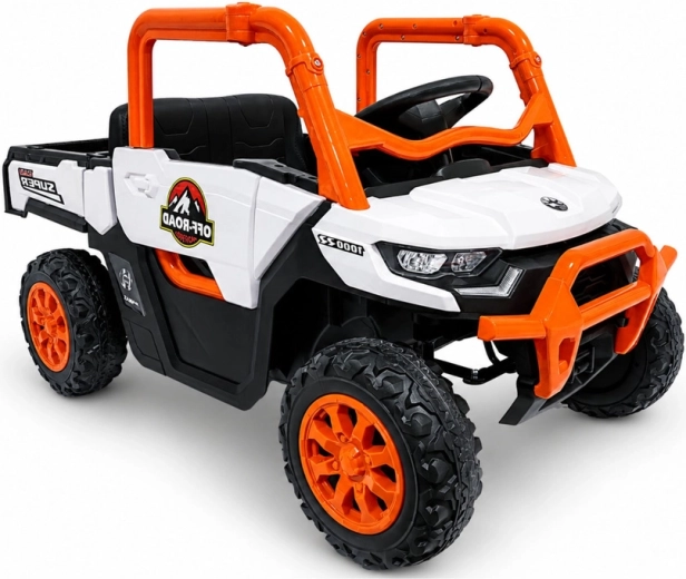 Dziecięcy elektryczny samochodzik terenowy off-road 4x4 24 V pomarańczowy