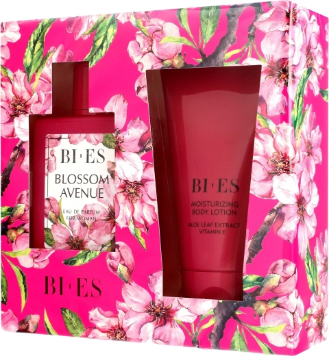 Zestaw prezentowy dla kobiet BI-ES Blossom Avenue – woda perfumowana 100 ml + balsam do ciała 150 ml