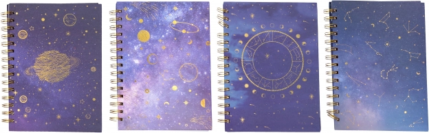 Liniowany notes spiralny 15 × 21 cm Zodiac, 100 stron