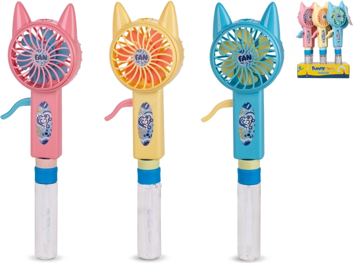 Bańki mydlane z wentylatorkiem – kotek, 29 cm