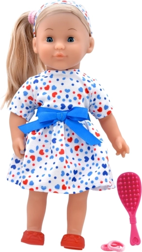 Dolls World modna lalka Charlotte 36 cm – biała trójkolorowa