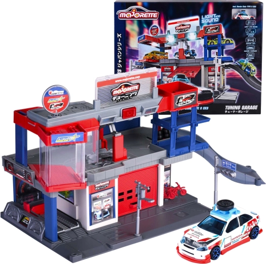 Majorette Japan Series tuningowy garaż z pojazdem Honda Civic Type R EK9