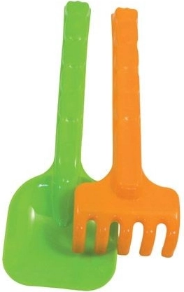 Zestaw łopatka i grabki 25 cm - 1 sztuka