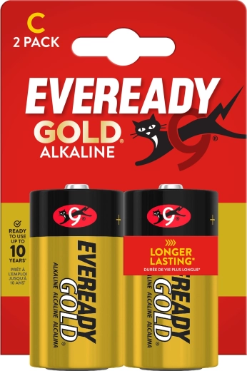 Baterie alkaliczne ENERGIZER Eveready Gold C (LR14) 1,5 V – 2 szt.