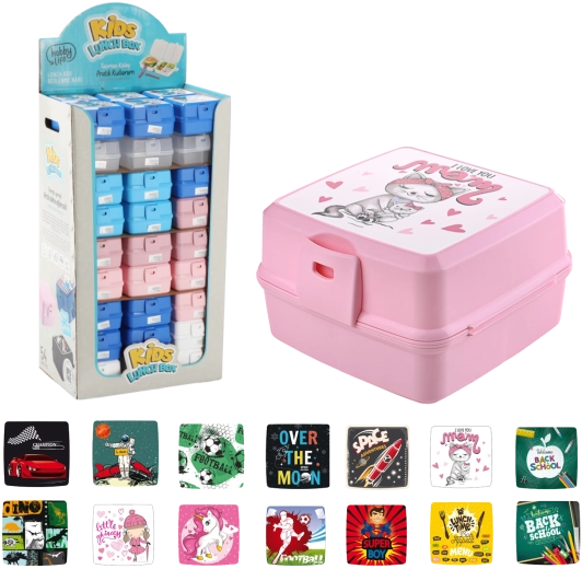 Pudełko na lunch z czterema przegródkami 1,4 l