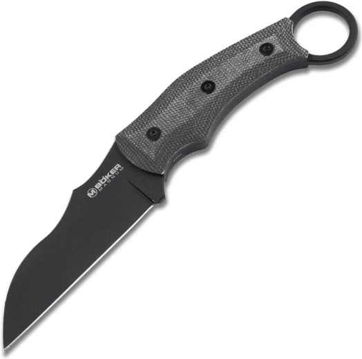 Taktyczny karambit Magnum Straight Karambit, 9,7 cm, PVD, czarny, Micarta, kabura Kydex