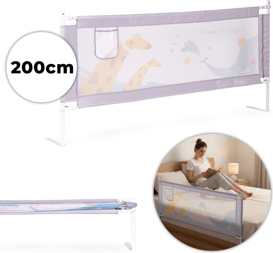 Barierka do łóżka dla dzieci 200 cm ECOTOYS