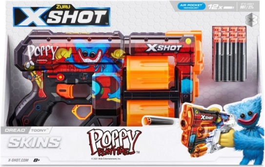 X-Shot Skins Dread Toony – dziecięcy piankowy blaster (12 strzałek)