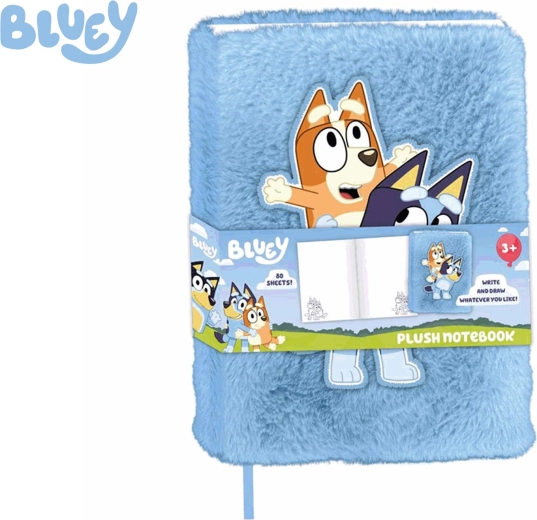 Puszysty notes BLUEY A5, 80 stron
