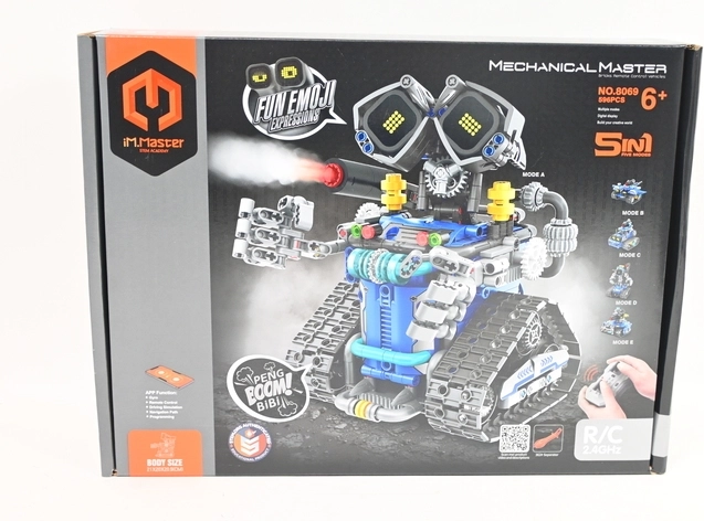 IM.MASTER programowalny robot RC 5 w 1 (niebieski) – 596 elementów
