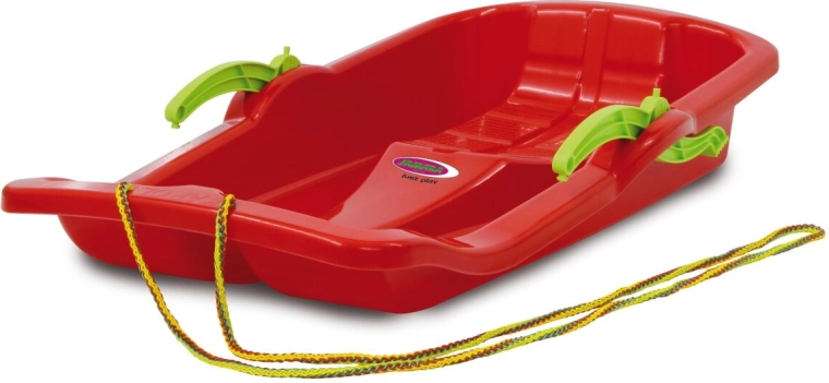 Sanki Snow Play Karol 80 cm czerwone z hamulcami - 1 szt.