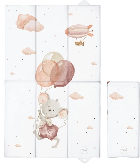 Ceba Baby turystyczna mata do przewijania Basic Mouse 80 × 50 cm