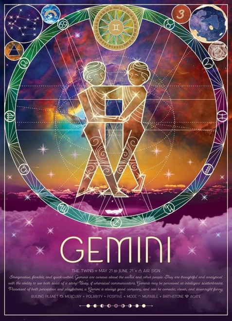 Puzzle Znak zodiaku Bliźnięta 500 elementów
