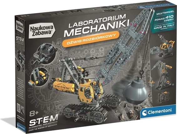 Naukowy zestaw konstrukcyjny – mechaniczny żuraw wyburzeniowy (laboratorium) - 1 sztuka