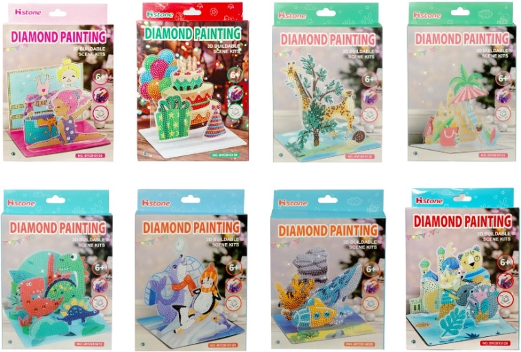 Diamentowa mozaika 3D scena – kreatywny zestaw