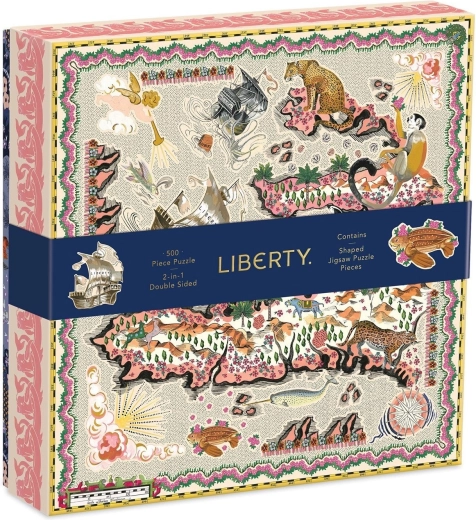 Galison dwustronne puzzle 2w1 Liberty Maxine London 500 elementów