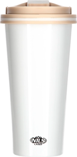 Kubek termiczny NILS Camp 500 ml – biały