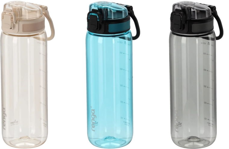 Butelka na wodę 630 ml z miarką – mix kolorów