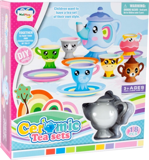 Porcelanowy zestaw do herbaty do malowania DIY