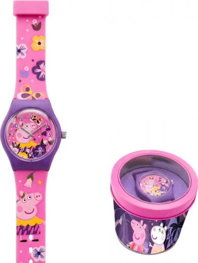 Analogowy zegarek Peppa Pig
