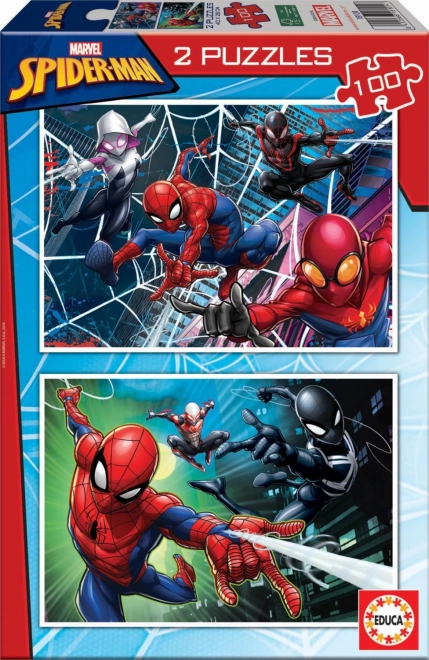 Układanka EDUCA Spiderman 2x100 elementów