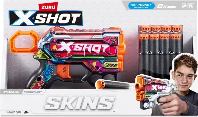 ZURU X-Shot Skins Menace Mercenary piankowy blaster dla dzieci