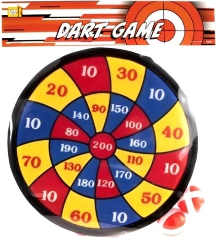 Tarcza na rzep 20 cm z 2 piłeczkami