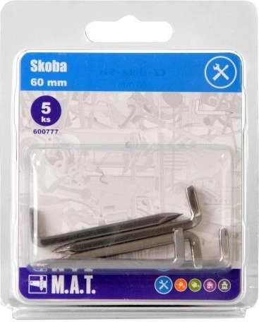 Skobel 60 mm, błyszczący (5 szt.)