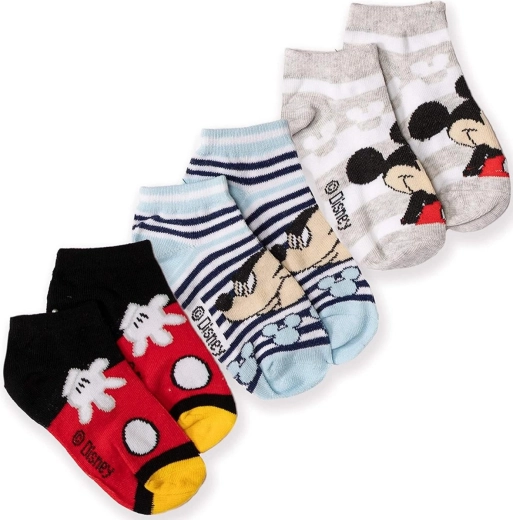 Zestaw niskich skarpetek Mickey - 3 pary
