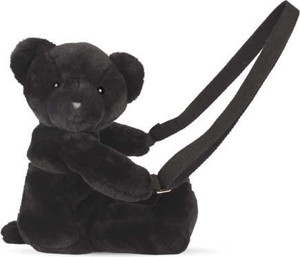 Doudou pluszowa torebka na ramię miś, czarna 30 cm
