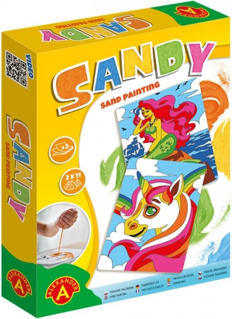 Obrazki piaskowe - Sandy - Syrenka, Jednorożec