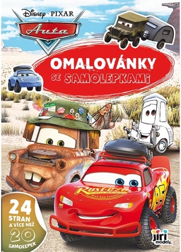 Kolorowanka A4 z naklejkami Auta