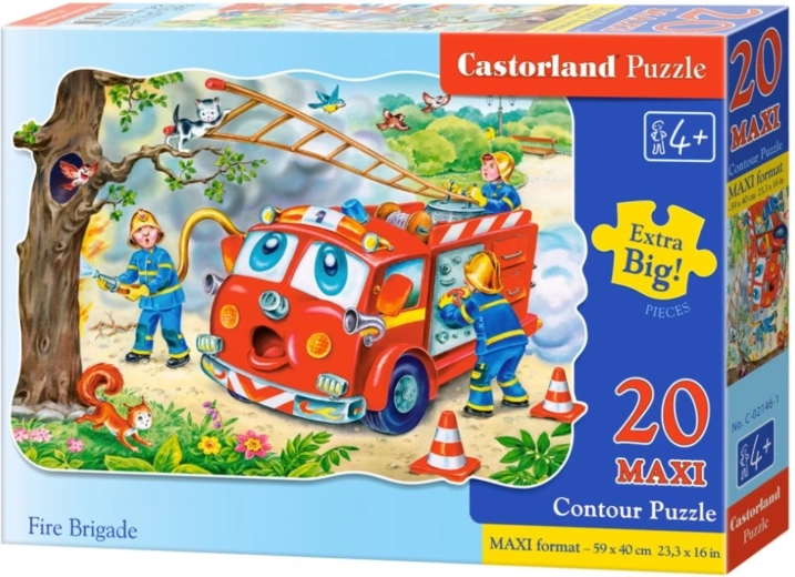 Dziecięce puzzle MAXI Strażacy