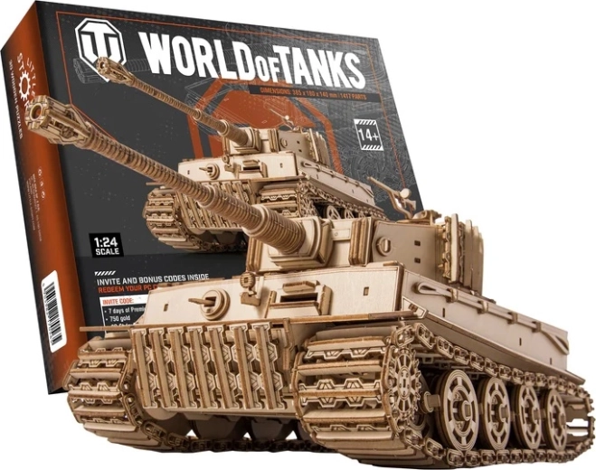 Little Story drewniane puzzle 3D World of Tanks Tiger M1