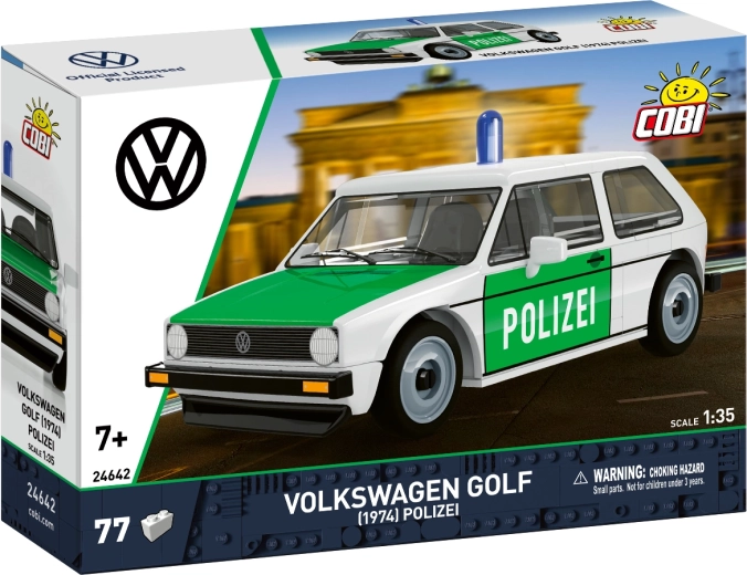 Cobi Volkswagen Golf I (1974) Polizei 1:35 - klocki konstrukcyjne