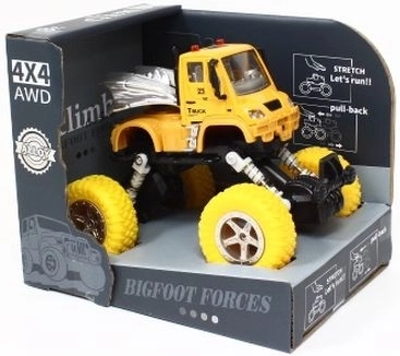 Metalowy samochodzik terenowy 4x4 z amortyzacją